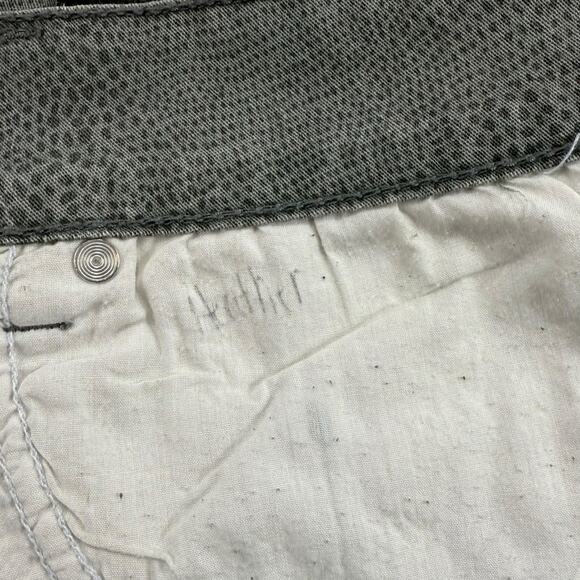 Rue21 Y2K Vintage Gray Denim Cheetah Animal Snakeskin Print Micro Mini Skirt 9 - Picture 7 of 7